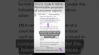 Did you know they need permission to put something on consumer reports?  #creditrepairtips