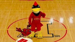 Wait! Cy has an important message for Iowa Staters