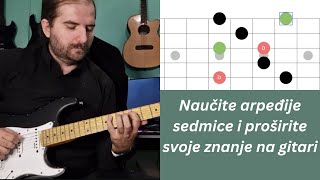 Naucite Arpeđije Na Gitari - Deo 4 - Sedmice - Maj7/Min7/Dom7/min7b5