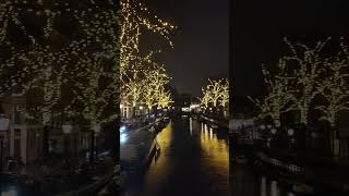 Beautiful lights in Amsterdam during Christmas