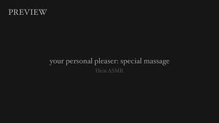 [SPICY] Your Personal Pleaser - Special massage just for you | Husband ASMR Indonesia (PREVIEW)