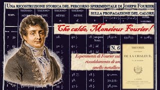 6. Esperimenti di Fourier sul riscaldamento di un anello metallico