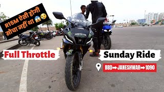 Full Throttle Sunday Ride Lucknow 🔥 | R15 V3 vs R15M | Part - 1