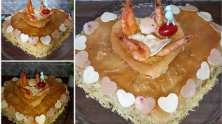 بسطيلة الحوت🦞🦐 على شكل قلب💛 بطريقة جديدة لأول مرة على اليوتيوب 😉 #pastilla# #بسطيلة#