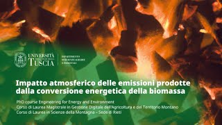 🖥️ WEBINAR | IMPATTO ATMOSFERICO DELLE EMISSIONI NELLA CONVERSIONE ENERGETICA DELLA BIOMASSA