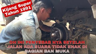 SETELAH DI TELUSURI SUARA TIDAK ENAK DI RODA DEPAN OH TERNYATA BEARING RODA DEPAN DAN BALL JOINT NYA