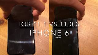 iOS 11.1 vs 11.0.3 - iPhone 6