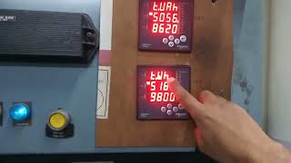 electrical kwh/kvah meter reading