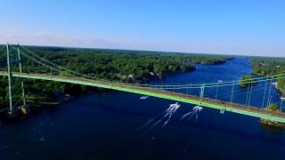 DJI Phantom3 Pro: Flying around Wellesley Island Bridge