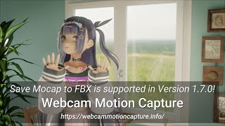 Motion Capture with Only Webcam on Blender! - Saving to FBX is Supported on Version 1.7.0