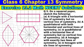 Class 6 Ex 13.2 Q 5 | Symmetry | Chapter 13 | Exercise 13.2 | Math NCERT Solutions| CBSE