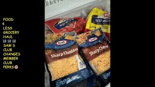 FOOD4LESS GROCERY HAUL🛒SAMS MEMBERSHIP PERKS CHANGED😭  #DOYOURBUDGETNOTMINES #GROCERYCHATS  #FOOD