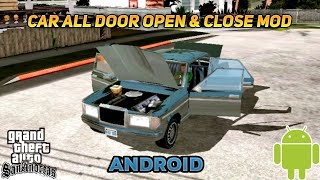 How To Open And Close Car Doors | Car Door Open & Close Mod | Gta Sa Mods