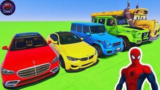 SPIDER-MAN AND VIBRANT SUPER CARS DOMINATE THE MEGA RAMP! 🕷️💥 | GTA V