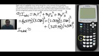 Rotational & Linear Kinetic Energy Calculation Example