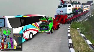 Truck Lokomotif Bawa Kereta Api Melewati Jalur Extrim GamePlay #14