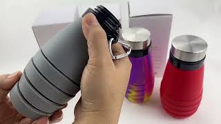 Silicone collapsible water bottle