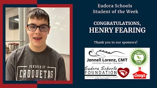 Student of the Week: Henry Fearing