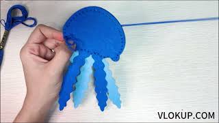 Vlokup DIY Jellyfish Felt Sewing Kit for Kids | Easy and Fun Craft Project