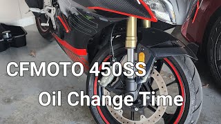 2023 CFMOTO 450SS Oil Change