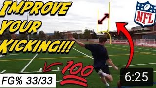 How To Kick Like An NFL Kicker Improve Your Kicking DM @iKick_Training ASAP