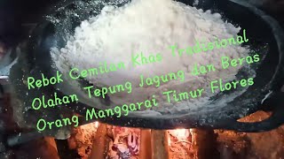 Proses Pengolahan Tepung Beras Menjadi Sebuah || Cemilan Khas Yang Enak Bernama Rebok ||