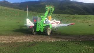 Fert spreading with a plane