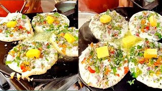 most famous viral fire 🔥 uttapam in Varanasi 😱 only/- 60 ₹@foodie-ayush