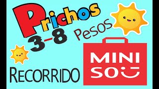 Prichos $3 $8 PESOS/prichos recorrido/MINISO RECORRIDO-DESCUENTOS/PRICHOS rebajas/recorrido prichos