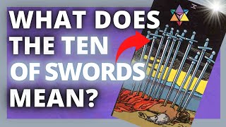 What Does The Ten Of Swords Mean? #SHORTS