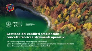 🖥️ WEBINAR | GESTIONE DEI CONFLITTI AMBIENTALI: CONCETTI TEORICI E STRUMENTI OPERATIVI