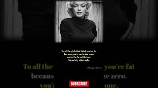 Marilyn Monroe motivational quotes #shorts #motivation #youtubeshorts #shortvideo #quotes #viral