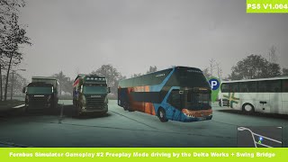 Fernbus Simulator 1.004 Gameplay #2 Freeplay Mode driving by the Delta Works + Swing Bridge - PS5