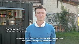 Romain Hanssen, Student Ambassador MA European Public Affairs   2021-2022