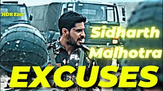 Excuses Ft. Sidharth Malhotra 😈| by AP Dhillon | Excuses edit | Gurinder gill | Gutlimar #shorts