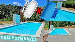 PISCINA DE FIBRA BRANCA OU AZUL? PORQUE OPTEI PELA SPLASH BRANCA Tracidional com SPA? Valeu a pena?