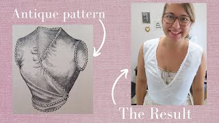 Sewing a Victorian Corset cover from 1897