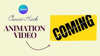 Text Split Video Animations with Canva | Canva Text Animations  #canvahacks #animations