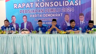 Rapat Konsolidasi Partai Demokrat Pasbar