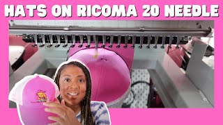 Embroidering Caps on My Ricoma 20 Needle Machine |  Embroidery Business | Etsy Shop