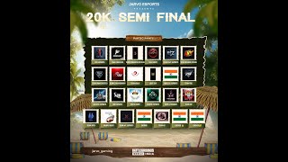 20K SEMI FINAL JARVO ESPORTS 🇮🇳🏆|| Red bolt gaming casting