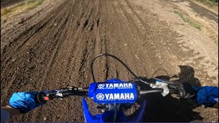 Fyling Over A Berm At Moto Pacific On My YZ125.