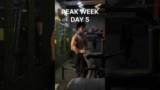 Client ne karaya workout  Peak week Day 5 #bodybuilding #motivation #vlog #aesthetic #natural