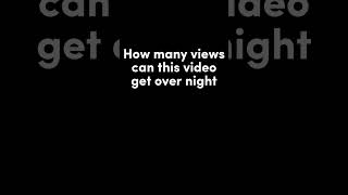 How Many Views Can This Blank Video Get