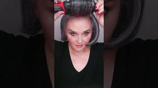 SECADOR REVLON EN MELENA CORTA#revlon #canas #greyhair #shorthair