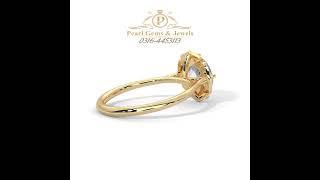 Solitaire Gold Ring 19 By Pearl Gems and Jewels