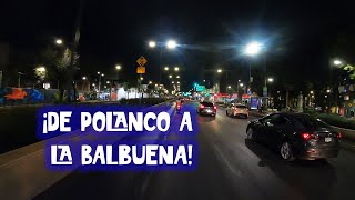 De Polanco a la Jardín Balbuena de madrugada / #cdmx / Audio Ambiental