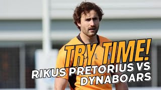 TRY TIME! | Rikus Pretorius Scoring (Kubota Spears vs Dynaboars)