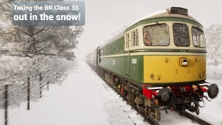 TSW | Minehead to Bishop Lydeard | Taking the BR Class 33 out in the Snow!! West Somerset DLC |