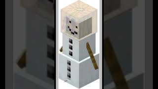 #майнкрафт #minecraft  снежный голем без маски